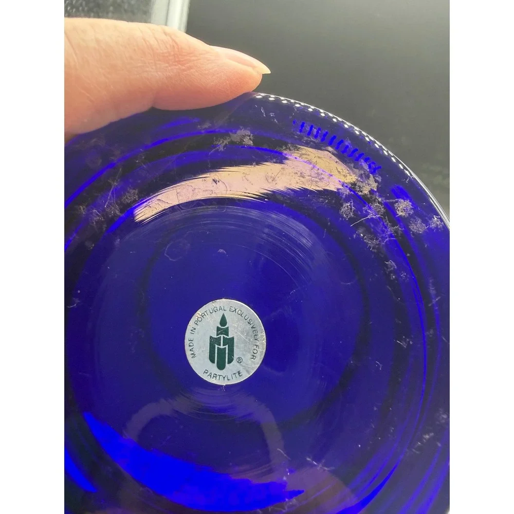PartyLite cobalt blue